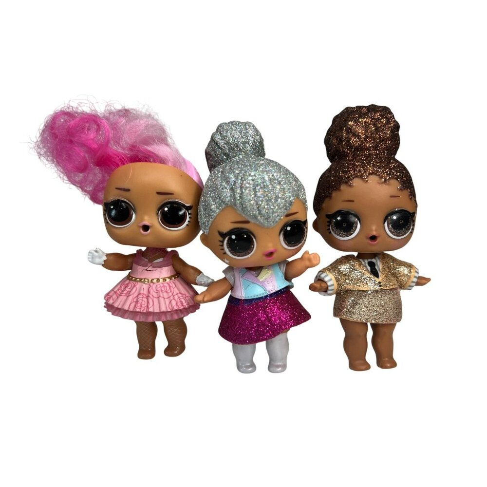 LOL Surprise Glitter Dolls Bundle Lot Of 3